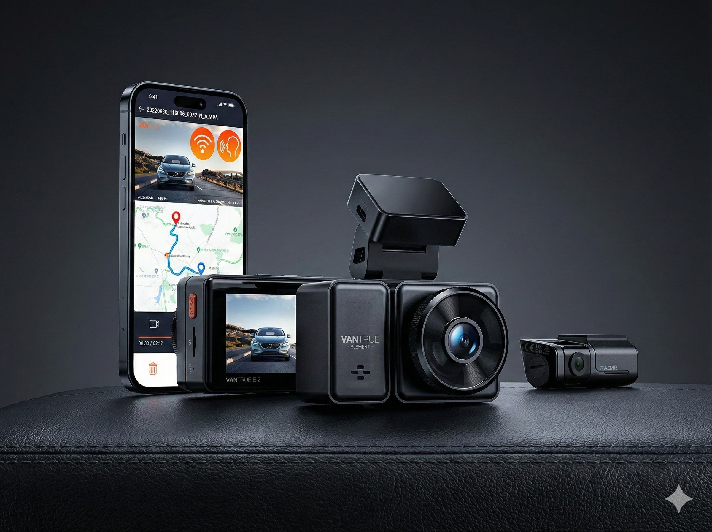 Vantrue E2 dashcam for vehicle security